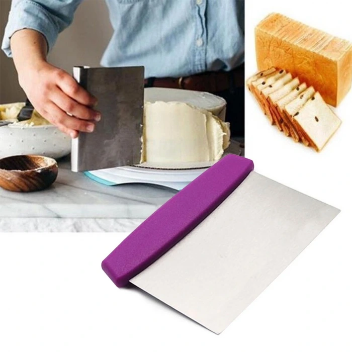 İpek Yıldızı® Çelik Hamur Kesici Kazıyıcı Pasta Kek Dekorasyon Spatula Aleti
