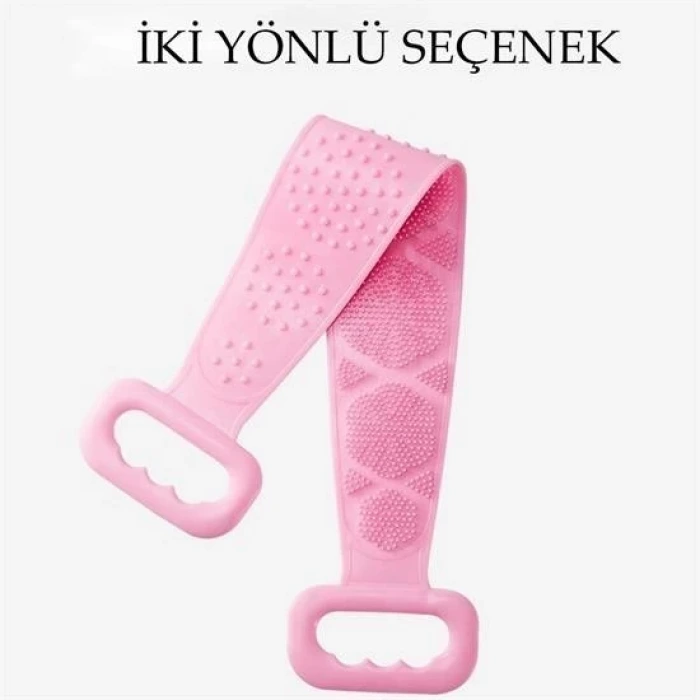 İpek Yıldızı® Çift Taraflı Banyo Hamam Lifi Silikon Masajlı Yumuşak Duş Lifi Uzun Ömürlü Hazır Banyo Keses