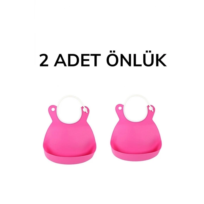 İpek Yıldızı® Çocuk Bebek Mama Önlüğü Dökülme Engelleyici Bükülebilir Pembe