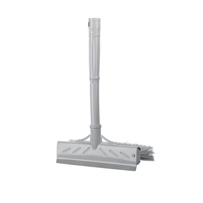 İpek Yıldızı® Çok Amaçlı 22 Cm Fırçalı ve Silikon Çekçekli Ev Araba Cam Temizleyici Fırça
