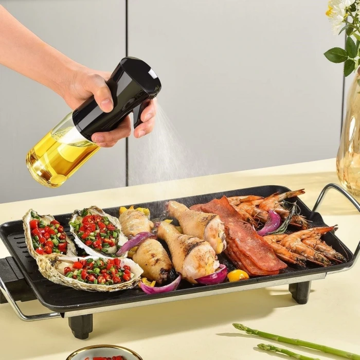 İpek Yıldızı® Çok Amaçlı Cam Şişe Püskürtmeli Dağıtıcı Yağdanlık Limonluk Sirke Sosluk Spreyi