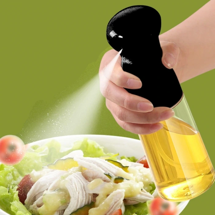 İpek Yıldızı®  Çok Amaçlı Cam Şişe Püskürtmeli Dağıtıcı Yağdanlık Limonluk Sirke Sosluk Spreyi Siyah