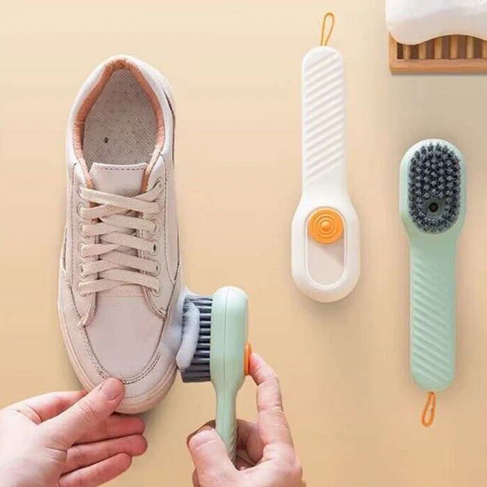 İpek Yıldızı® Çok Amaçlı Deterjan Hazneli Pratik Ayakkabı, Bot Temizleme Yıkama Fırçası