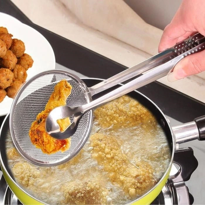 İpek Yıldızı® Çok Amaçlı Süzgeçli Paslanmaz Metal Haşlama Ve Kızartma Maşası