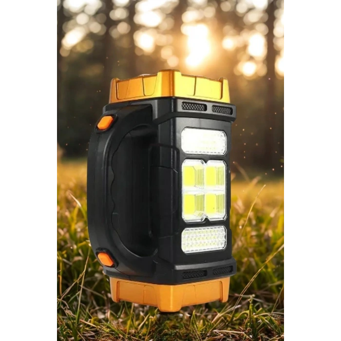 İpek Yıldızı® Çok Fonksiyonlu Elde Güneş Enerjili Lamba – 38W