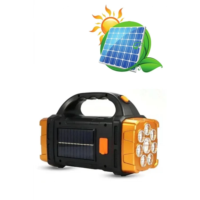 İpek Yıldızı® Çok Fonksiyonlu Elde Güneş Enerjili Lamba – 38W