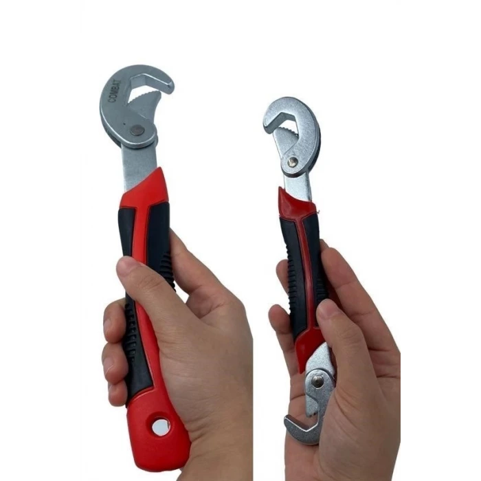 İpek Yıldızı® Çok Fonksiyonlu Ergonomik Ayarlanabilir Büyük Küçük Akıllı Pense Anahtar 2li Set