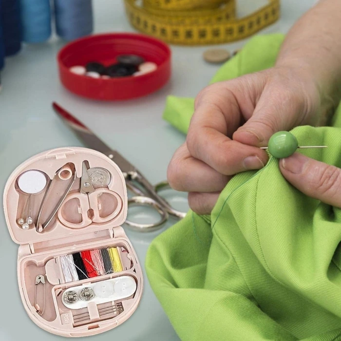 İpek Yıldızı® Çok Fonksiyonlu Mini Çanta Boy Seyahat Tipi Dikiş Seti