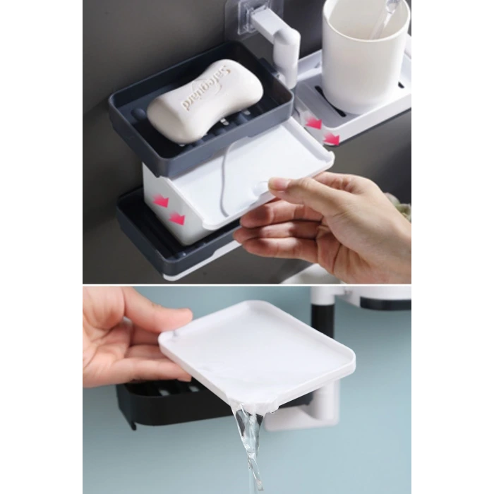 İpek Yıldızı® Çoklu Sabun Tutucu Fonksiyonel Banyo Sabunluk