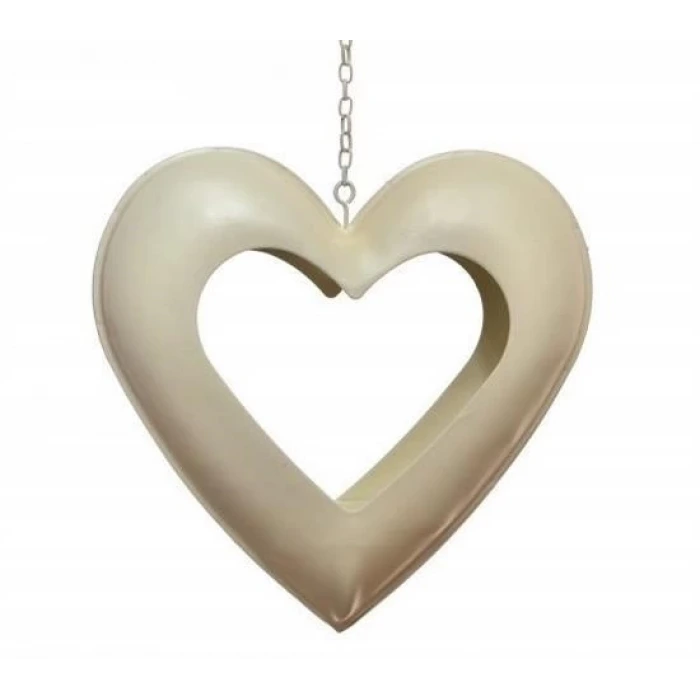 İpek Yıldızı® Decotown  Kalp Motifli Metal Mumluk Dekoratif Mum Tutucu Stand