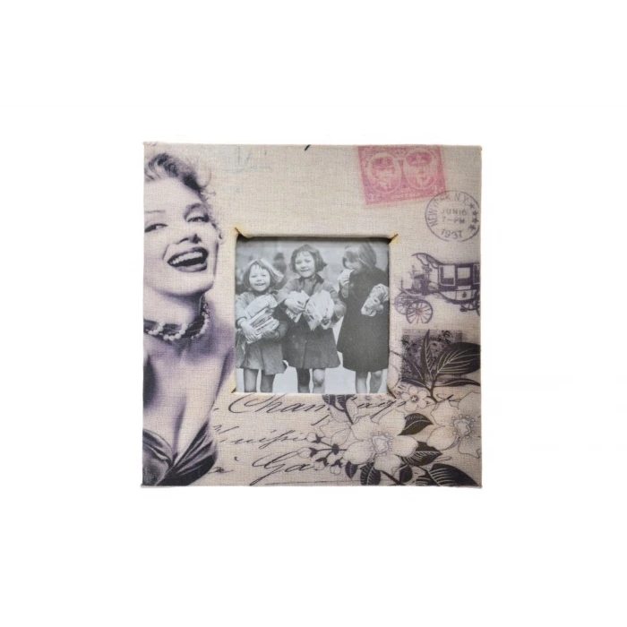 İpek Yıldızı® Decotown Marilyn Monroe Tasarım Ahşap Resim Fotoğraf Çerçevesi