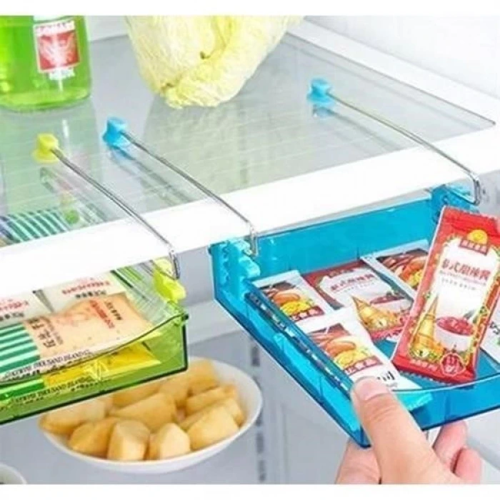 İpek Yıldızı® Dekoratif Çok Amaçlı Raf Buzdolabı Masa Altı Portatif Mutfak Rafı