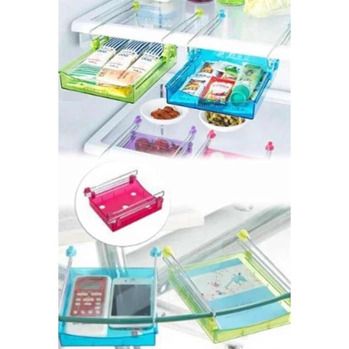 İpek Yıldızı® Dekoratif Çok Amaçlı Raf Buzdolabı Masa Altı Portatif Mutfak Rafı