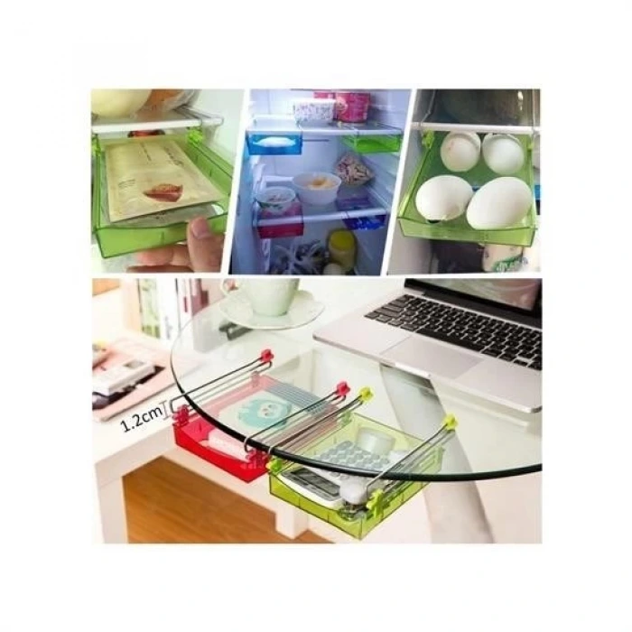 İpek Yıldızı® Dekoratif Çok Amaçlı Raf Buzdolabı Masa Altı Portatif Mutfak Rafı