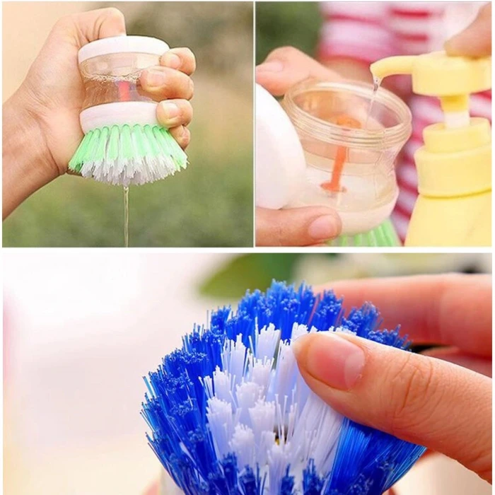 İpek Yıldızı® Deterjan Hazneli Kolay Bulaşık Yıkama Fırçası Bulaşık Sünger