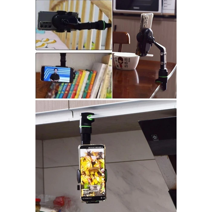 İpek Yıldızı® Dikiz Aynasına Takılabilen Eklemli Telefon Tutucu Aparat