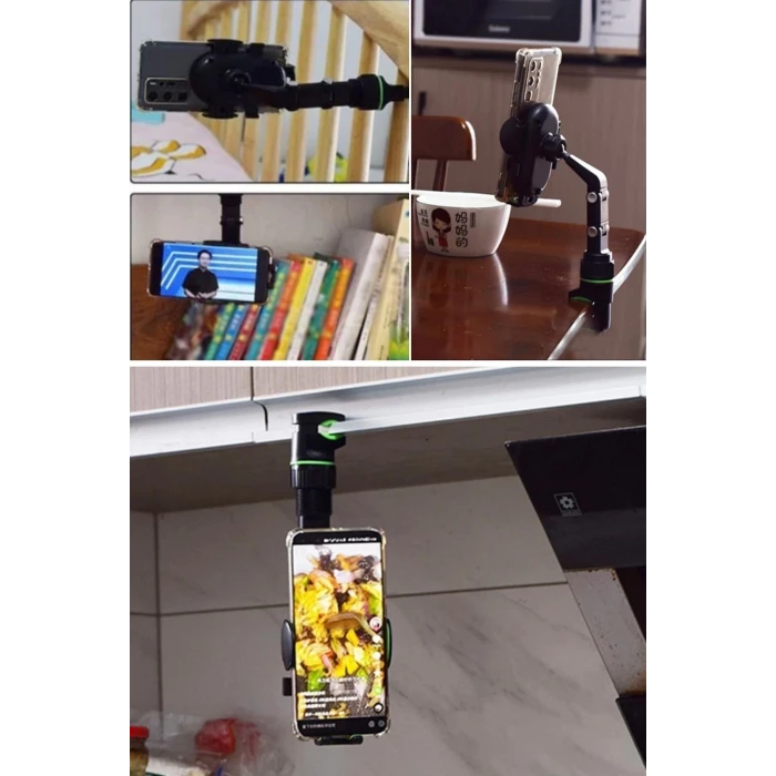 İpek Yıldızı® Dikiz Aynasına Takılabilen Eklemli Telefon Tutucu Aparat