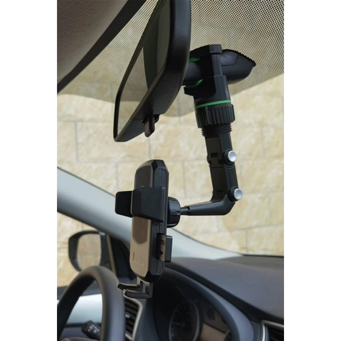 İpek Yıldızı® Dikiz Aynasına Takılabilen Eklemli Telefon Tutucu Aparat