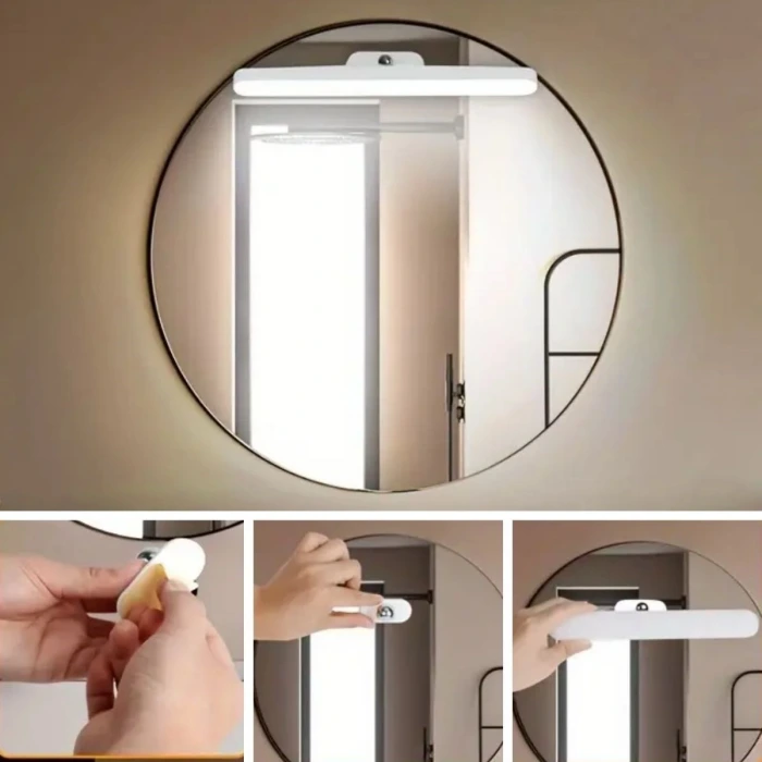 İpek Yıldızı® Dokunmatik USB İle Şarj Olabilen 27 cm Led Aydınlatma Makyaj Aynası Işığı