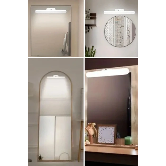 İpek Yıldızı® Dokunmatik USB İle Şarj Olabilen 27 cm Led Aydınlatma Makyaj Aynası Işığı