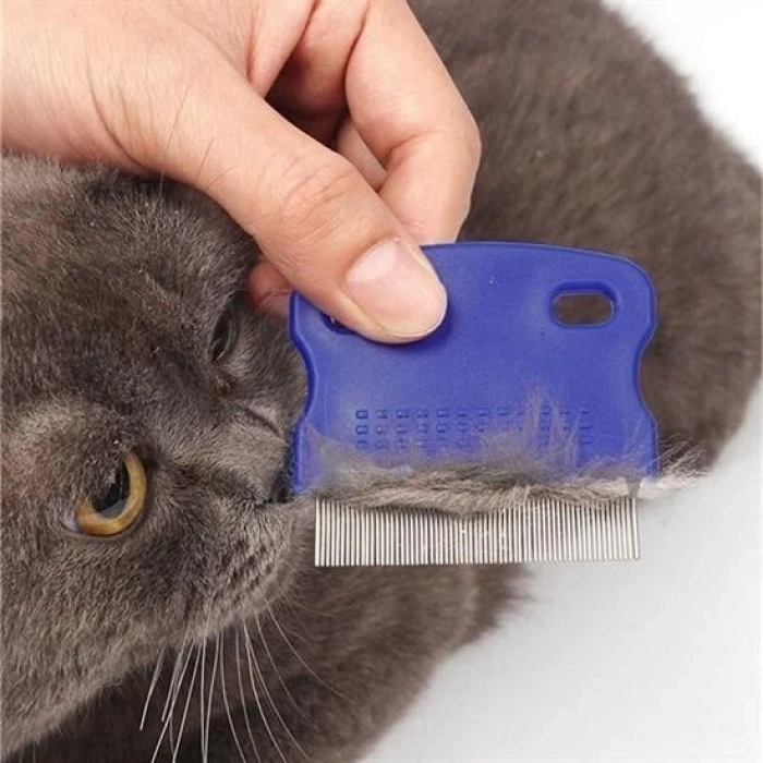 İpek Yıldızı® Evcil Hayvan Kedi Köpek Pire Tarağı ve Köpek Gözyaşı Lekesi Tarağı