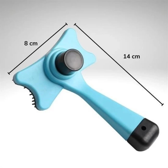 İpek Yıldızı® Evcil Hayvan Kedi Köpek Tüy Toplayıcı Otomatik Tuşlu Pet Tarak