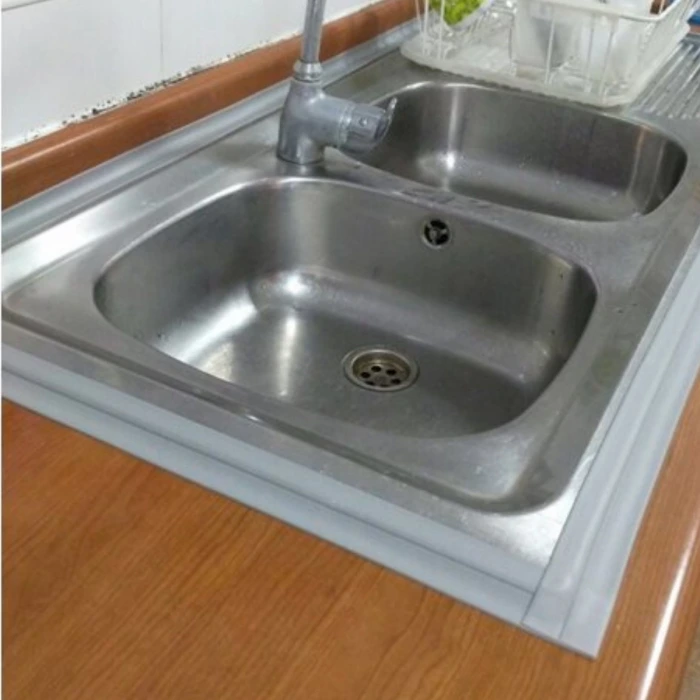 İpek Yıldızı® Gri Su Sızdırmaz  Banyo Mutfak Lavabo Küvet İzolasyon Şerit Bant
