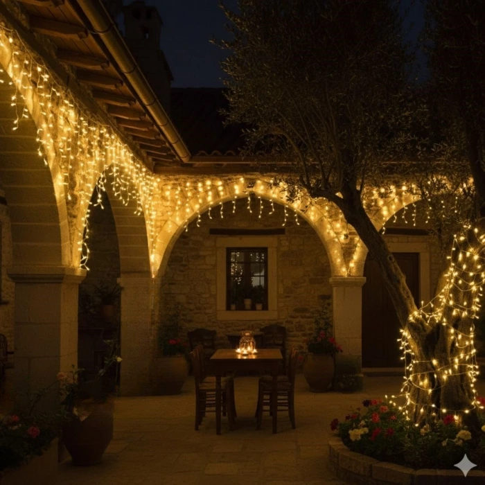 İpek Yıldızı® Günışığı Renk 5 Farklı Işık Modlu 10 Metre Eklemeli Dekor Boncuk Model Dekoratif Led