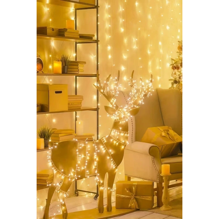 İpek Yıldızı® Günışığı Renk 5 Farklı Işık Modlu 10 Metre Eklemeli Dekor Boncuk Model Dekoratif Led