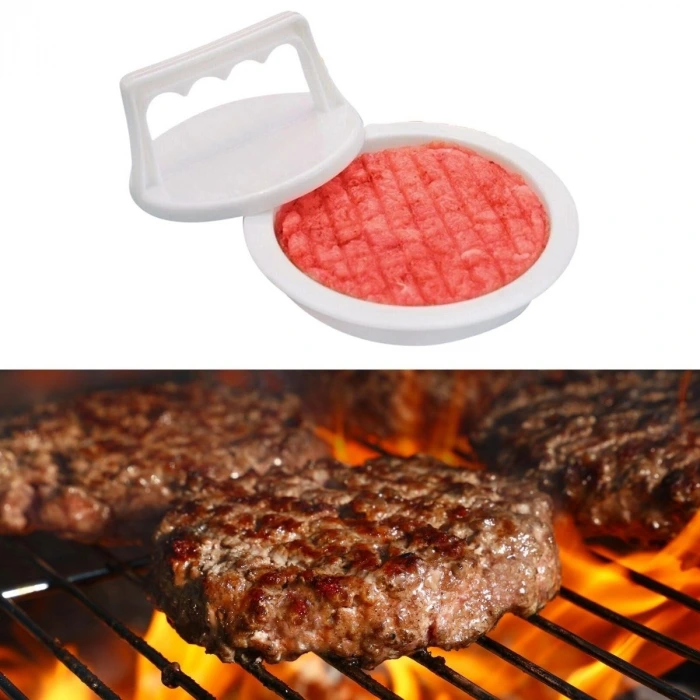 İpek Yıldızı®  Hamburger Ve Köfte Şekillendirici Köfte Kalıbı Pratik Burger Pres Aparatı