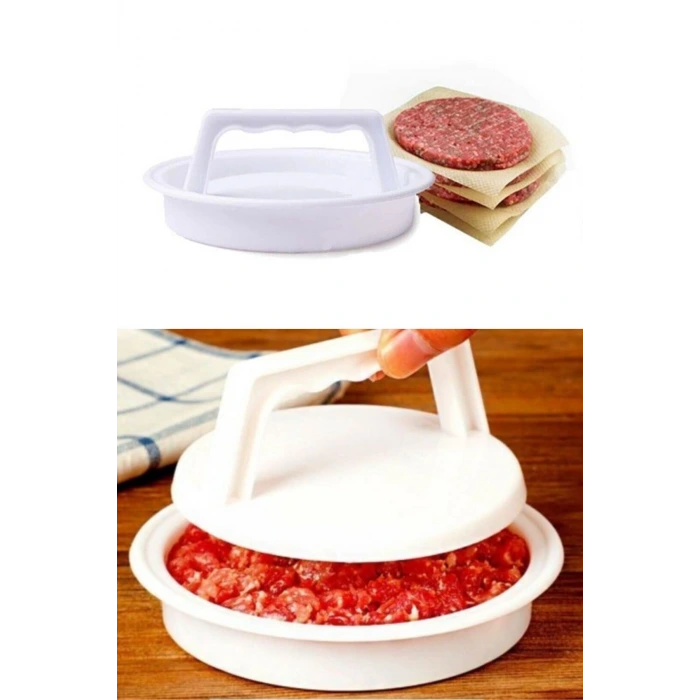 İpek Yıldızı®  Hamburger Ve Köfte Şekillendirici Köfte Kalıbı Pratik Burger Pres Aparatı