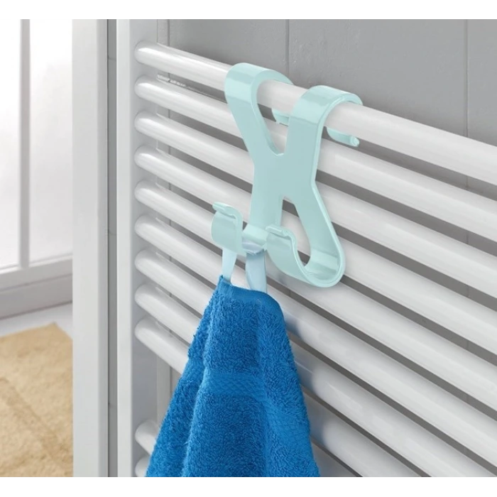 İpek Yıldızı® Hang it Pratik Kolay Taşımabilir Havlupan 2 Kancalı Banyo Askısı