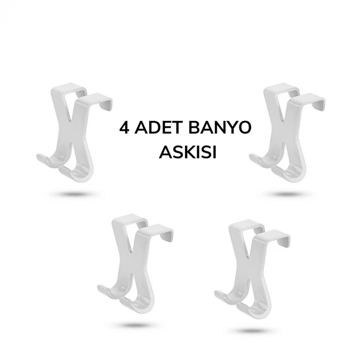 İpek Yıldızı® Hang it Pratik Kolay Taşımabilir Havlupan 2 Kancalı Banyo Askısı