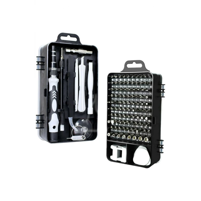 İpek Yıldızı® Hassas Tornavida Seti Bilgisayar Pc Telefon Onarım Aracı Seti Manyetik 115 in 1 Tornavida Seti