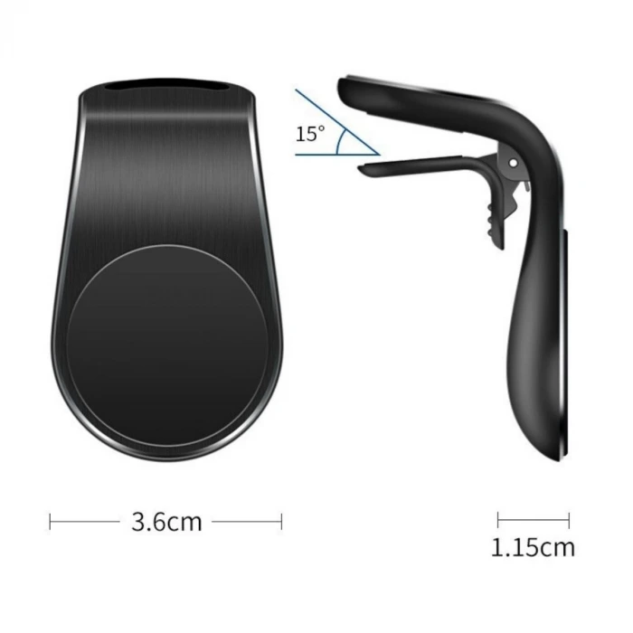 İpek Yıldızı ® Havalanndırma Izgarasına Takılabilen Mandallı Mıknatıslı Oto Araç Içi Manyetik Telefon Tutucu