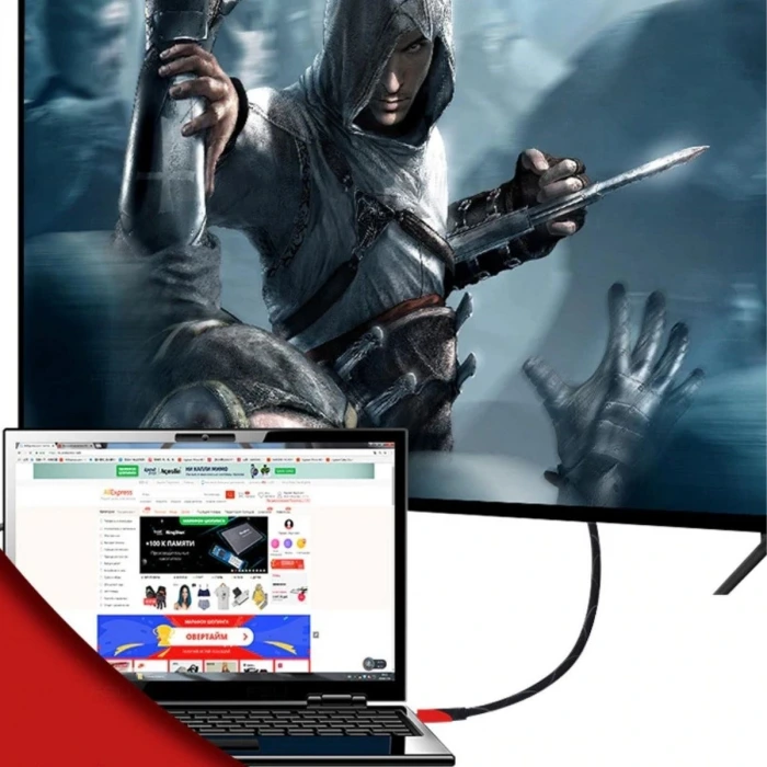 İpek Yıldızı® HDMI Kablosu HDTV Bilgisayar Uydu Görüntü Ses Full HD Sargılı Görüntü Aktarma Kablosu