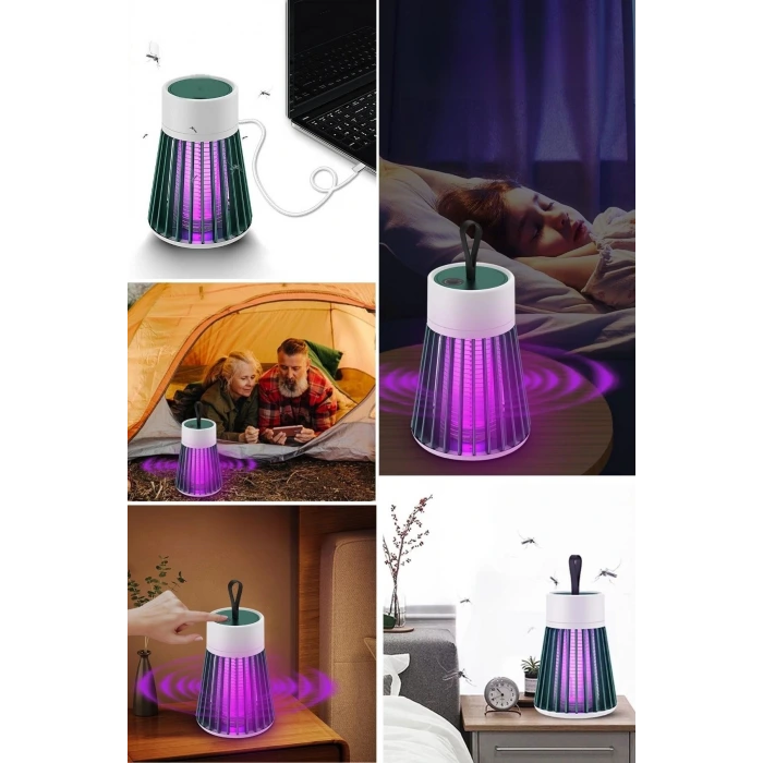 İpek Yıldızı® İç ve Dış Mekanlar İçin Şarjlı Sinek Öldürücü Sivrisinek Kovucu,UV Işıklı Sineksavar Taşınabilir Gece Lambası