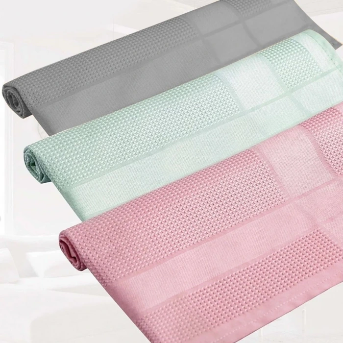İpek Yıldızı® İz Bırakmayan Mikrofiber Temizlik Bezi 3lü Set Cam ve Ayna Silme Toz Alma Temizlik Bezi