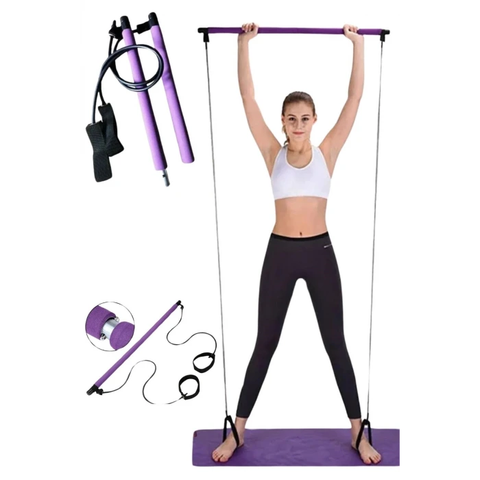 İpek Yıldızı® Jimnastik Çubuğu Plates Barı Taşınabilir Spor Ve Egzersiz Aleti