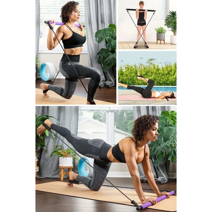 İpek Yıldızı® Jimnastik Çubuğu Plates Barı Taşınabilir Spor Ve Egzersiz Aleti