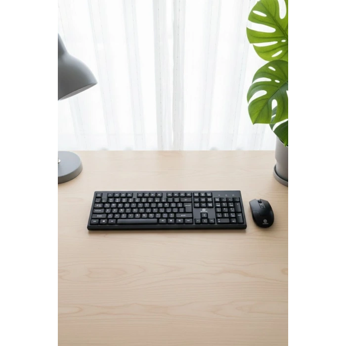 İpek Yıldızı® Kablosuz Q Klavye Mouse Seti Rahat Yazım, Sessiz Tuşlar, Ofis ve Ev Kullanımına Uygun Set YK7100