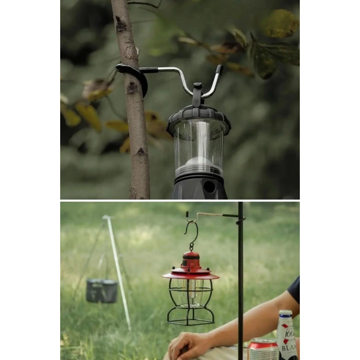 İpek Yıldızı® Kamp İçin Çok Fonksiyonlu S-Şekilli Direk Askısı Kaymaz Paslanmaz Çelik Eşya Asma Kancası