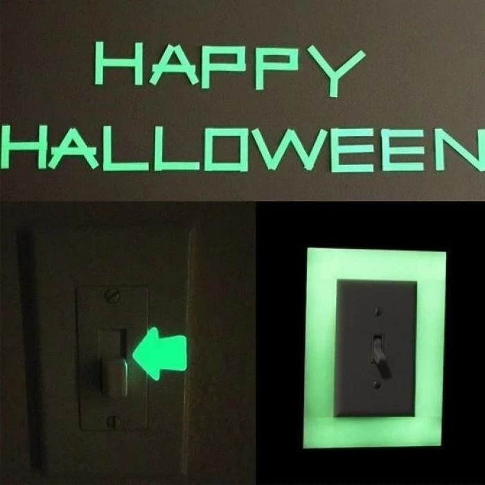 İpek Yıldızı® Karanlıkta Işık Veren Yansıyan 4 Metre Fosforlu Yeşil Şerit Bant