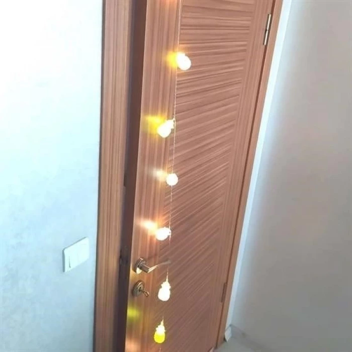 İpek Yıldızı® Karışık Renk Dekoratif Ananas Dolama 10’lu Şerit Led Işık Zinciri