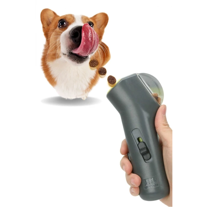 İpek Yıldızı® Kedi ve Köpekler İçin Hazneli Mama Fırlatma Oyuncağı Yem Atıcı Aparat