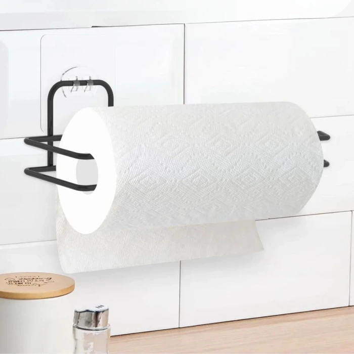 İpek Yıldızı® Kendiliğinden Yapışkanlı Krom Paslanmaz Metal Havlu Kağıtlık Aparatı