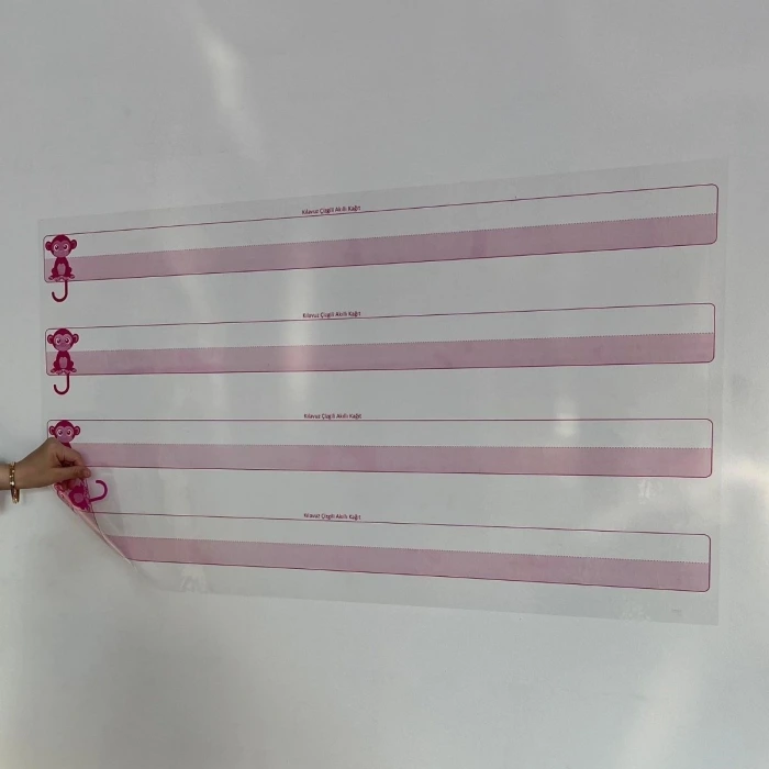 İpek Yıldızı® Kılavuz Çizgili Akıllı Kağıt Yazı Tahtası Duvarda İz Bırakmaz Statik Yeni Müfredata Uygun 100x56cm