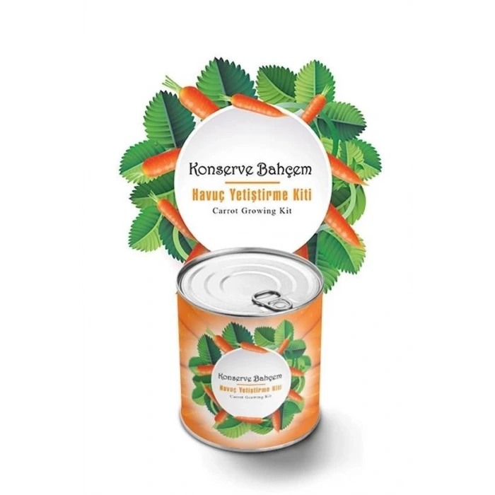 İpek Yıldızı® Konserve Bahçem Evde Konservede Havuç Yetiştirme Büyütme Kiti