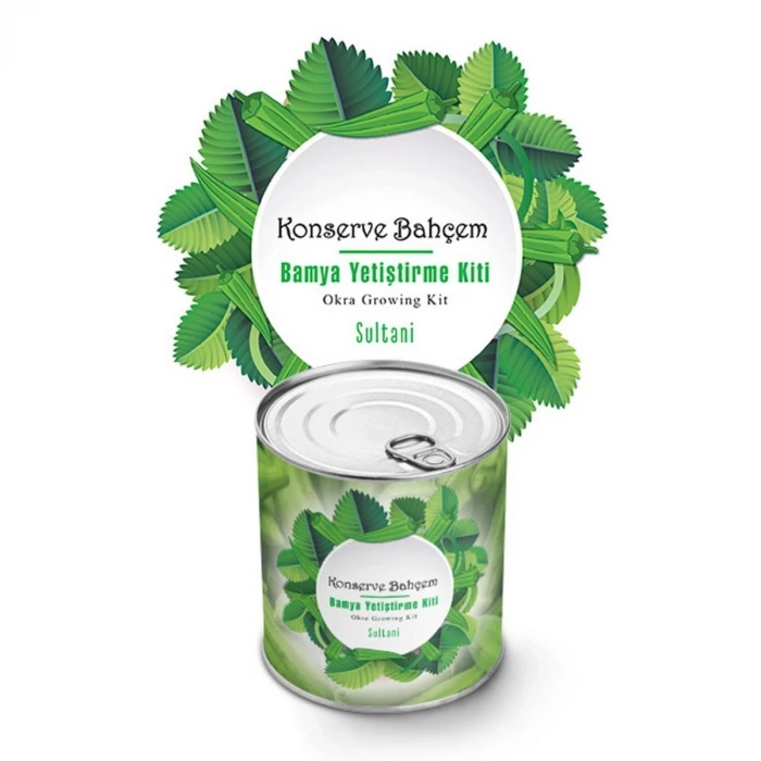 İpek Yıldızı® Konserve Bahçem Evde Konservede Sultani Bamya Yetiştirme Kiti