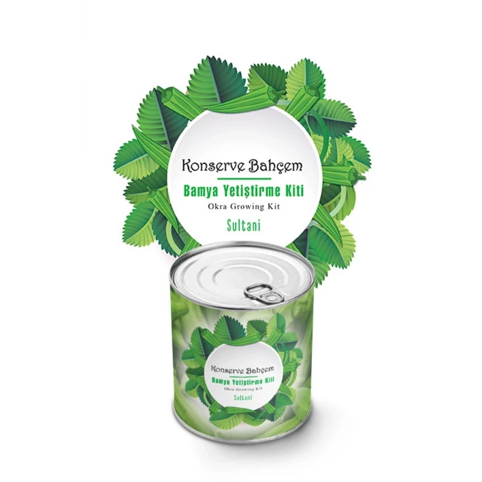 İpek Yıldızı® Konserve Bahçem Evde Konservede Sultani Bamya Yetiştirme Kiti